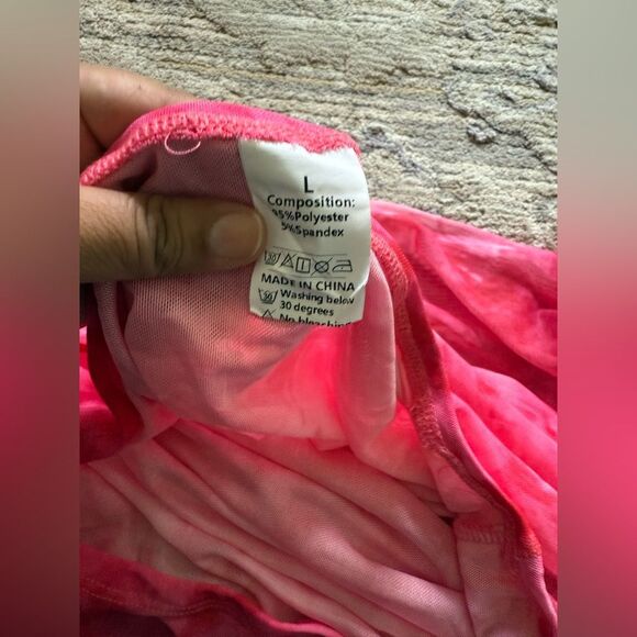 Women’s size L Pink Tie-Dye Mini skirt NWOT - Picture 5 of 7